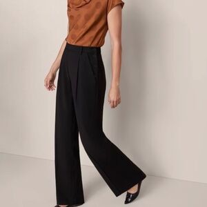 The Side Button Wide Leg Pant